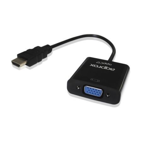 APPROX Adaptador HDMI a VGA con Audio APPC17 Negro